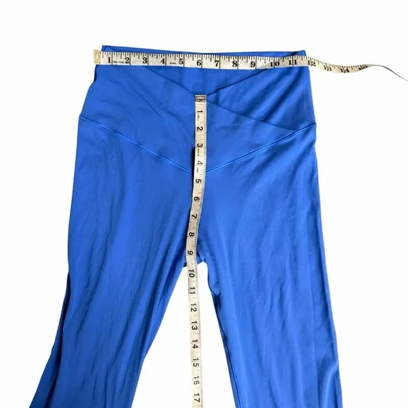 OFFLINE By Aerie Real Me High Waisted Crossover Flare Legging Blue Size Large - Picture 7 of 10